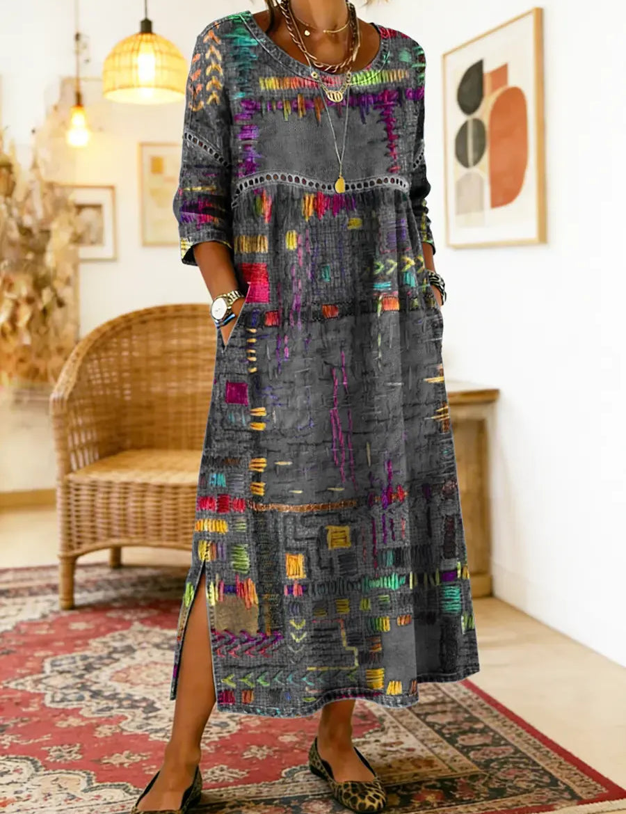 Frida | Kunstnerisk midi-kjole