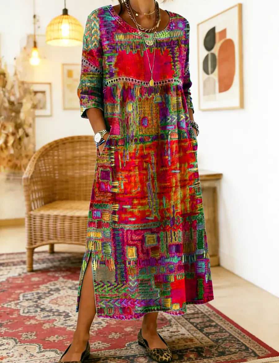 Frida | Kunstnerisk midi-kjole
