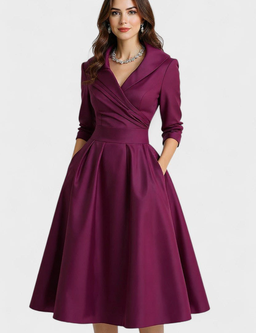 Ceryn | Satin Midi Kjole