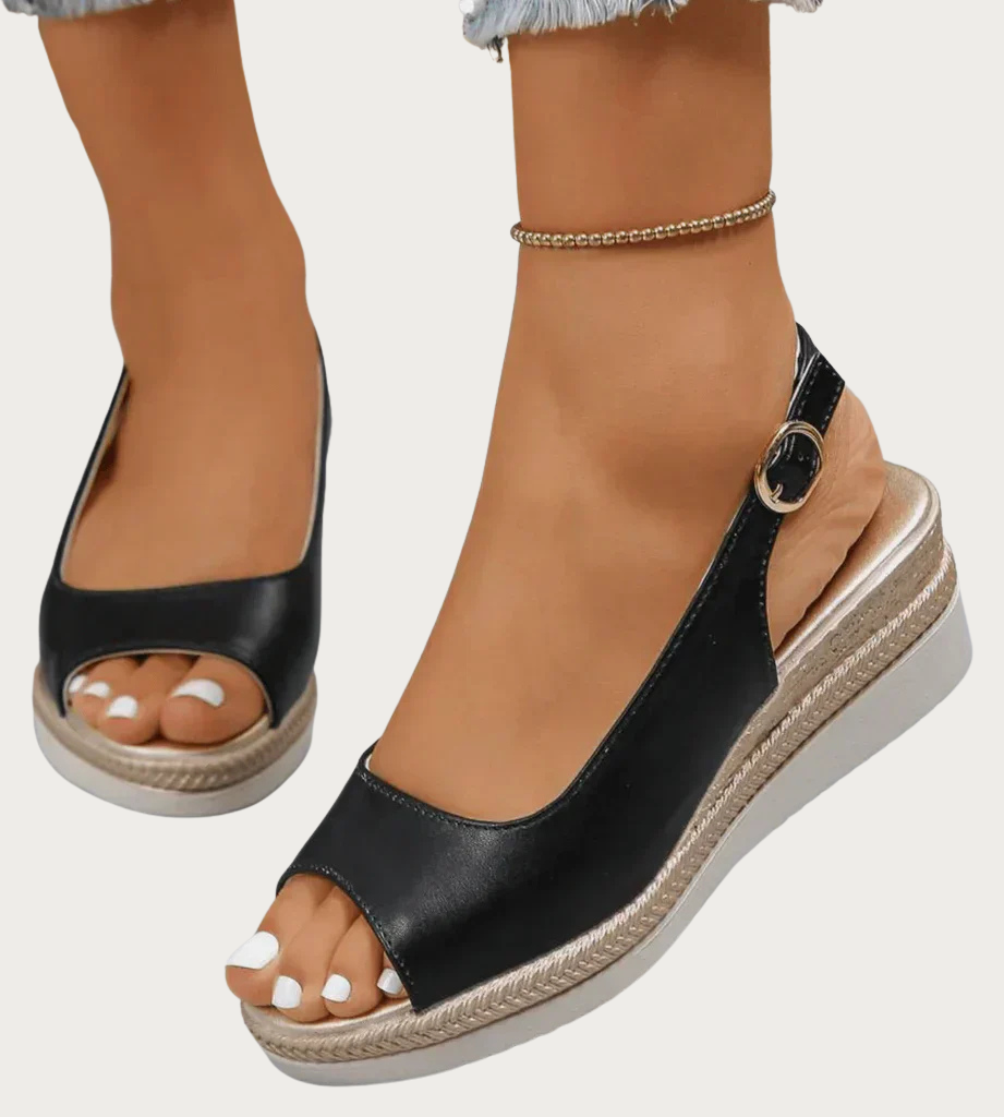 Sophia | Metallic kilehæl sandal