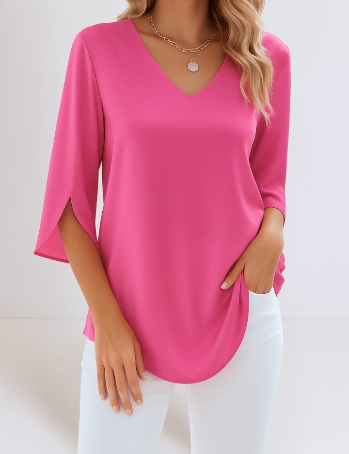 Emilie | V-hals Bluse