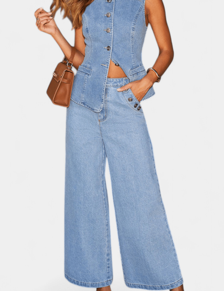 Emma | Denim sæt