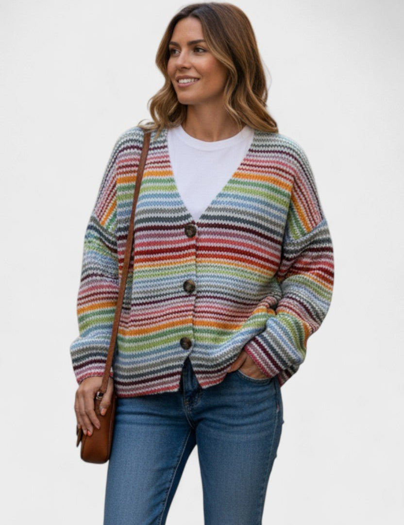 Fran™ | Livlig cardigan med knapper