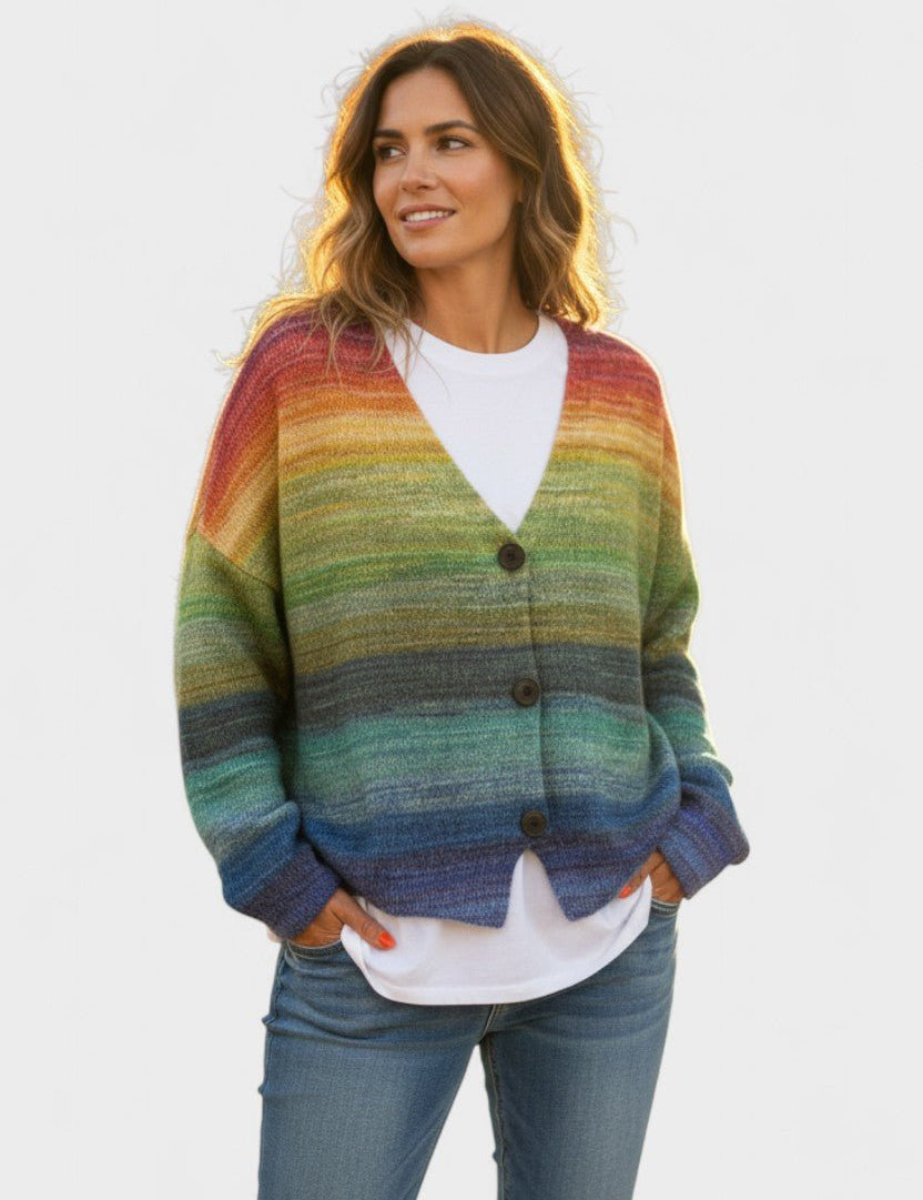 Fran™ | Livlig cardigan med knapper