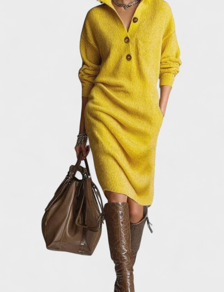 Kornelia™ | Elegant Strikket Kjole