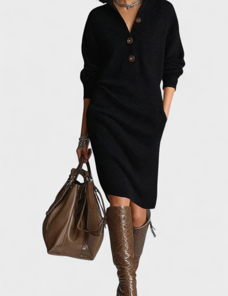 Kornelia™ | Elegant Strikket Kjole