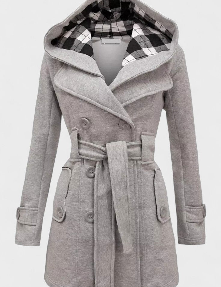 Leona™ | Elegant dobbeltradet frakke