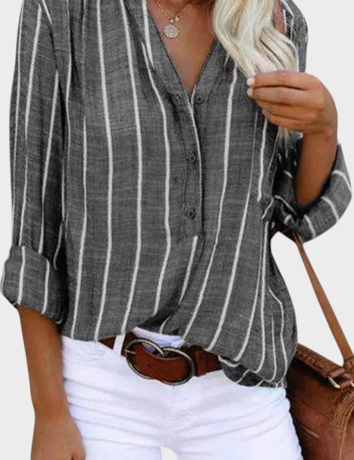 Luna | Stribet bluse