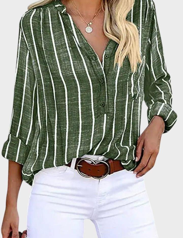 Luna | Stribet bluse