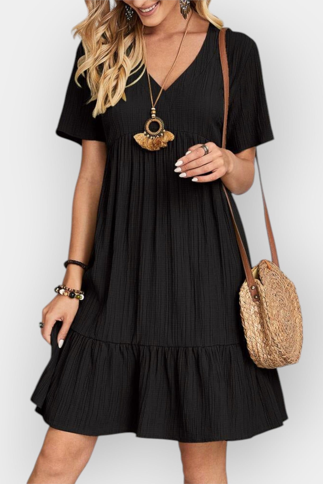 Rikke | V-hals kjole