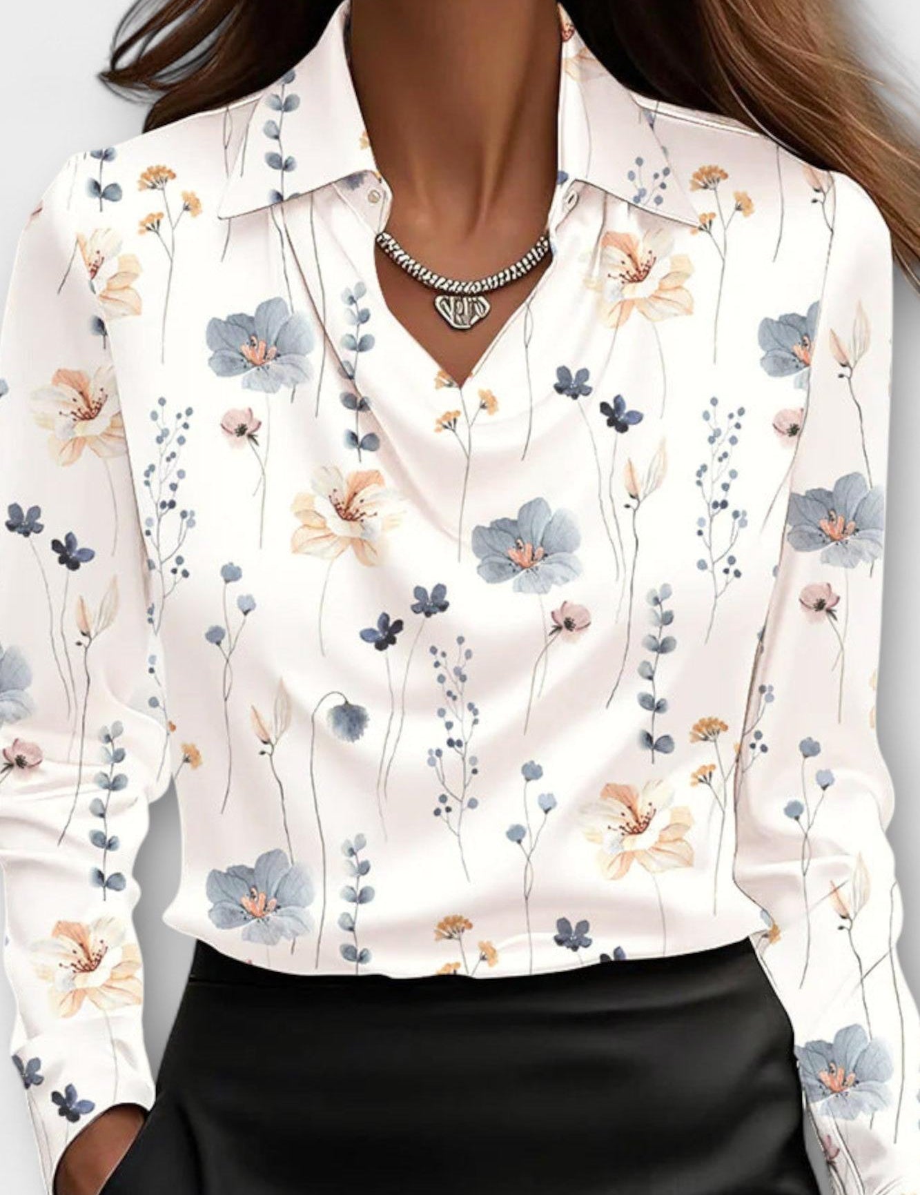 Ronja | Satin Bluse
