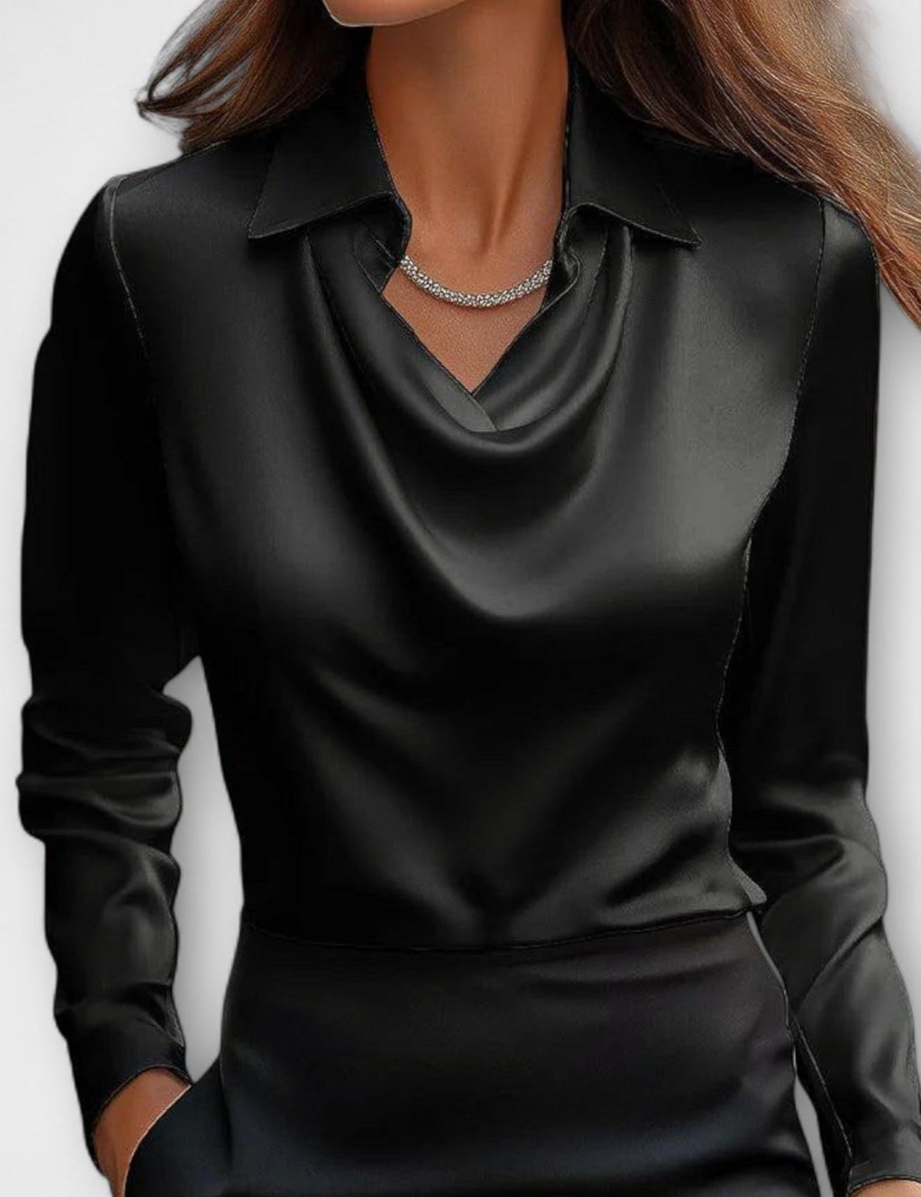 Ronja | Satin Bluse