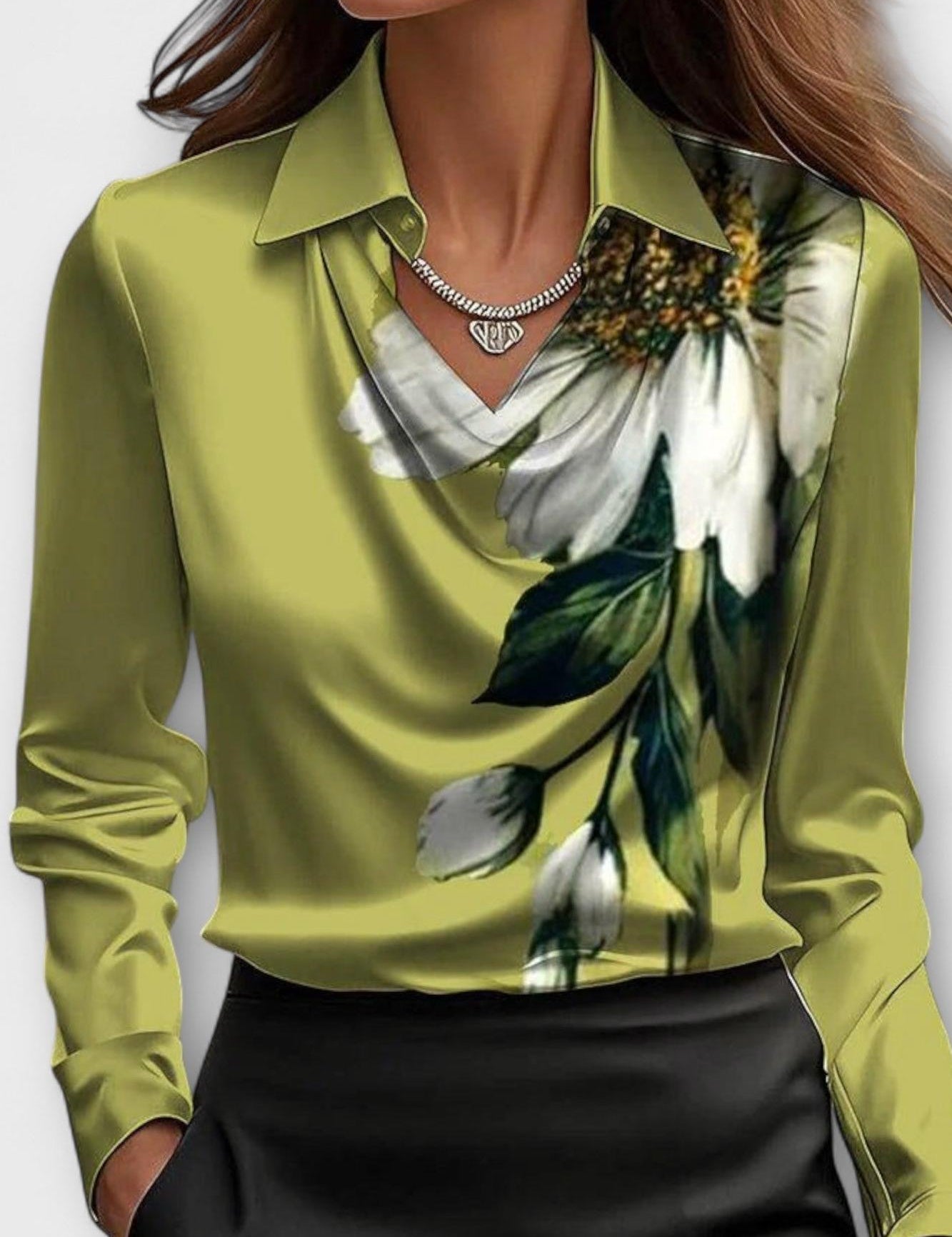 Ronja | Satin Bluse