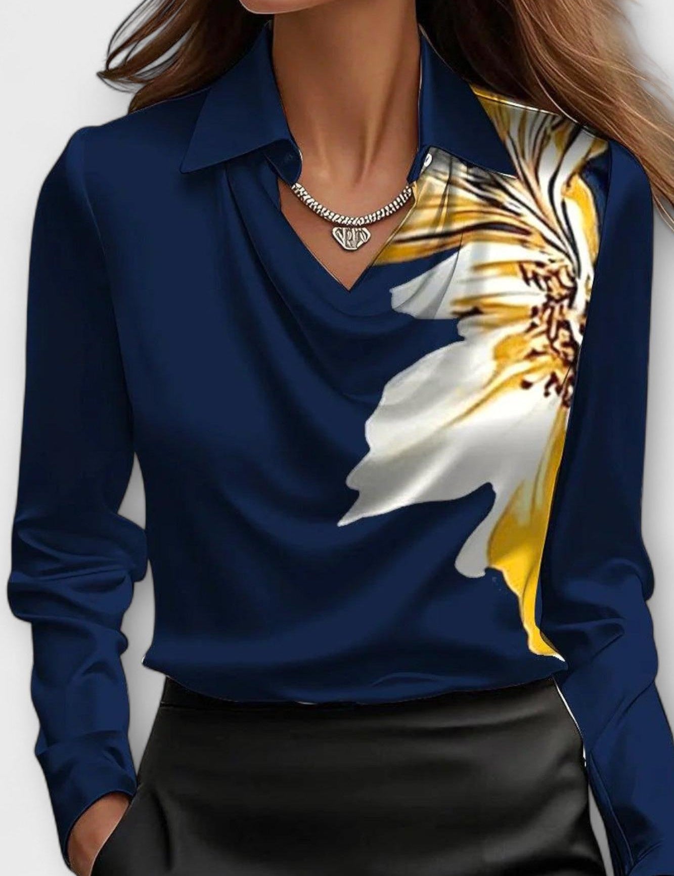 Ronja | Satin Bluse