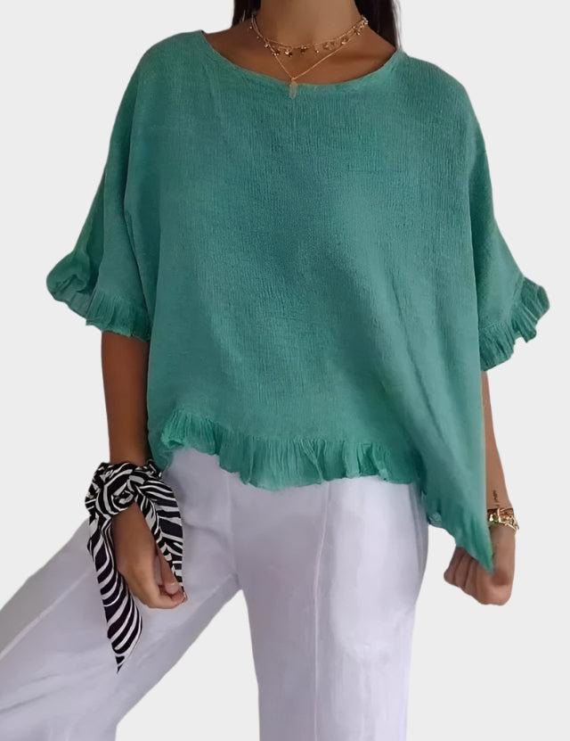 Saga | Linned Bluse