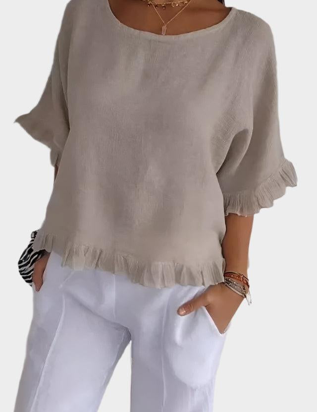 Saga | Linned Bluse