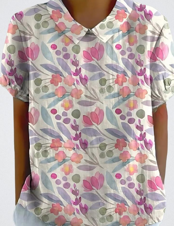 Selma | Blomstret bluse