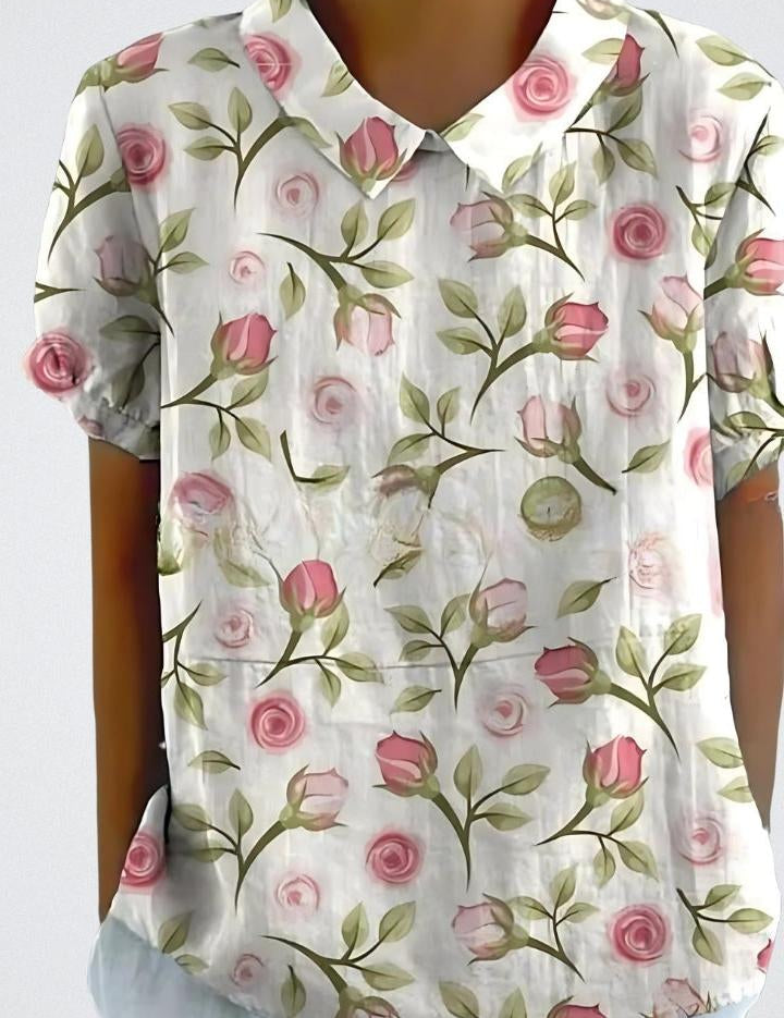 Selma | Blomstret bluse