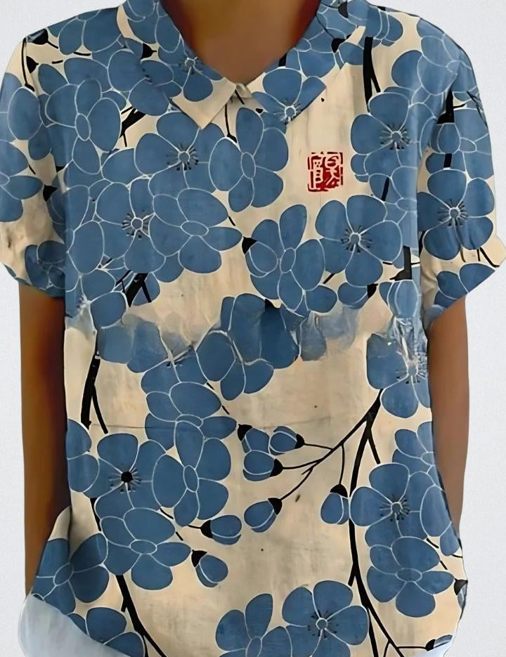 Selma | Blomstret bluse