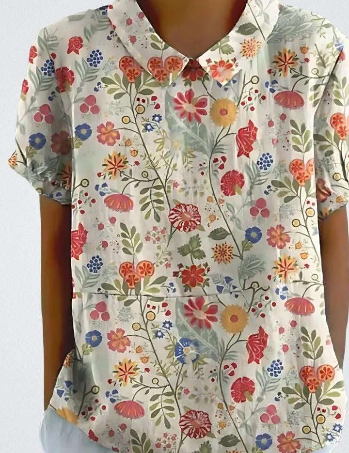 Selma | Blomstret bluse