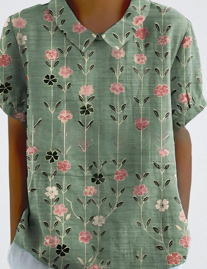 Selma | Blomstret bluse