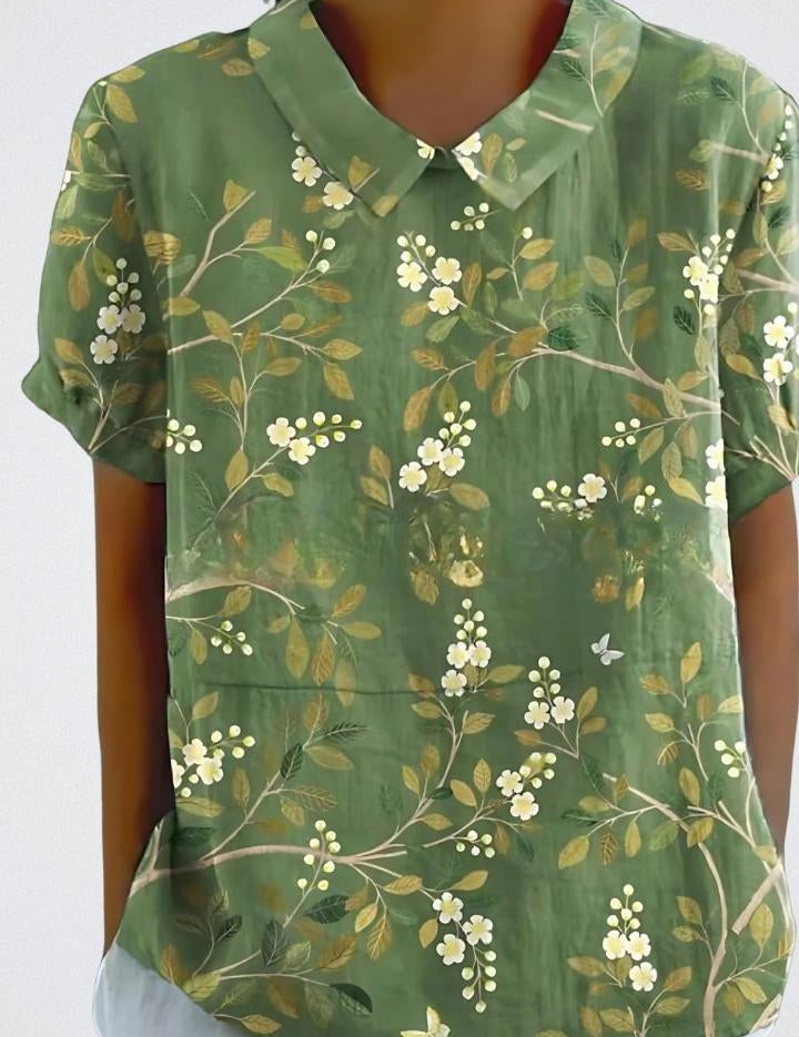 Selma | Blomstret bluse