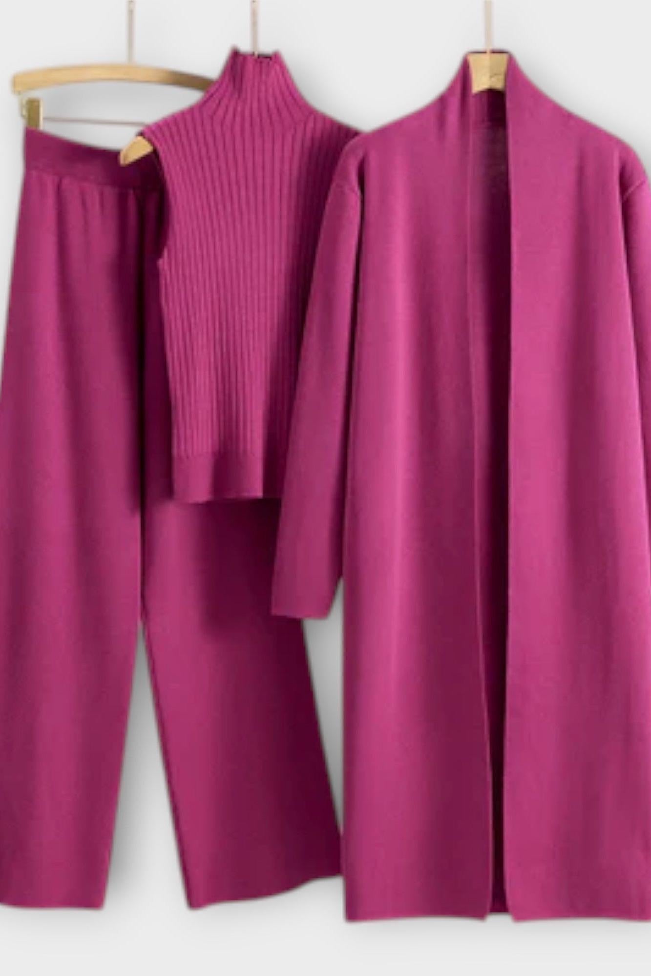 Stine | Ribstrikket sæt