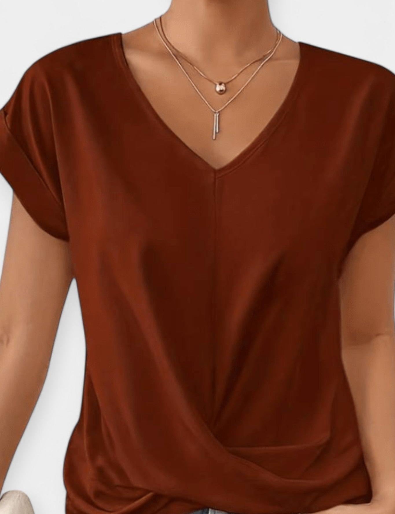 Stine | V-hals bluse