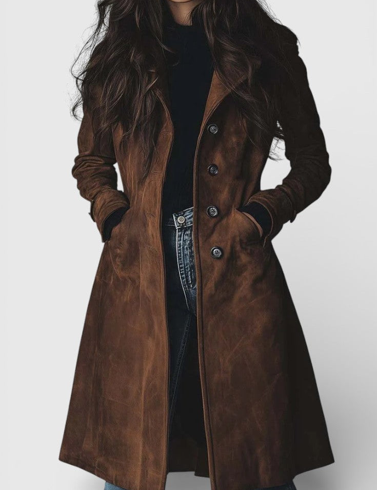 Teresa™ | Ruskinds Trenchcoat i Vintage-stil