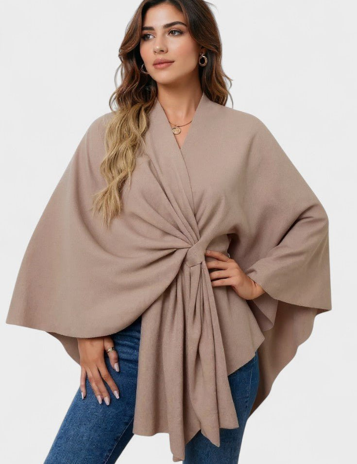 Yvette | Elegant Draperet Poncho