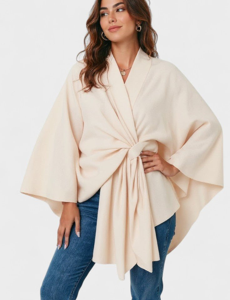 Yvette | Elegant Draperet Poncho