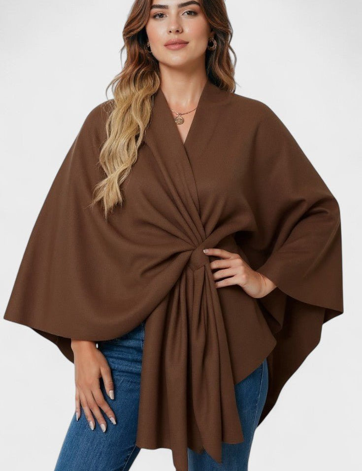 Yvette | Elegant Draperet Poncho