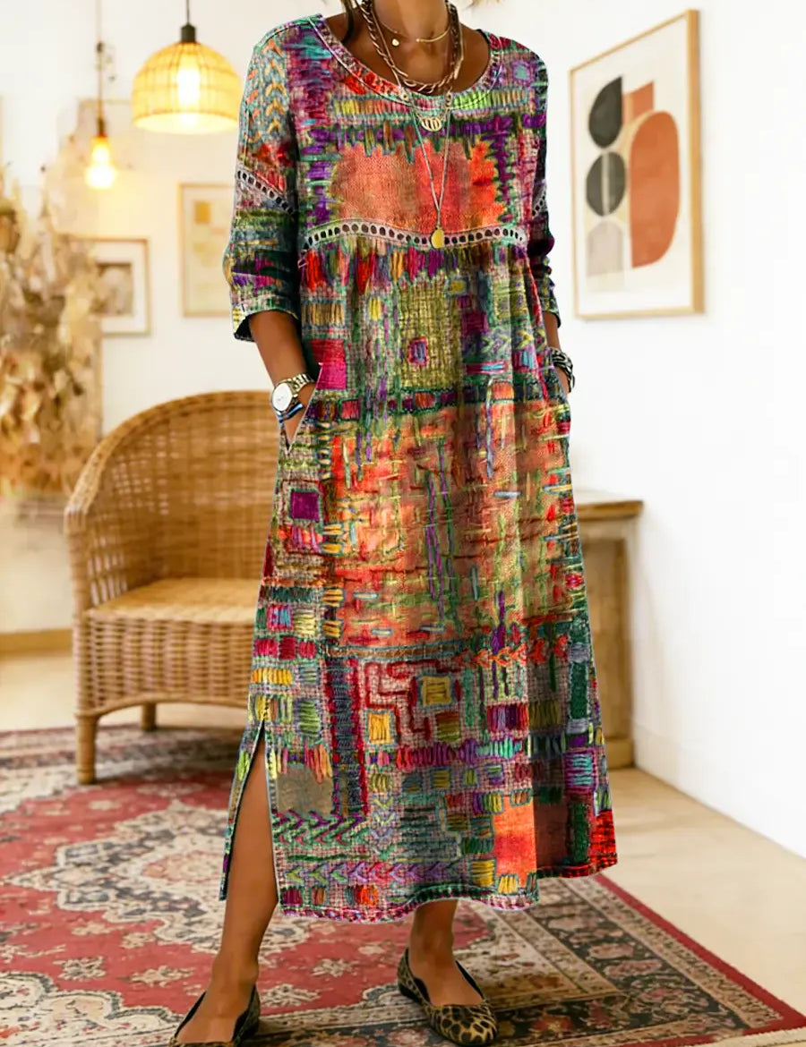 Frida | Kunstnerisk midi-kjole