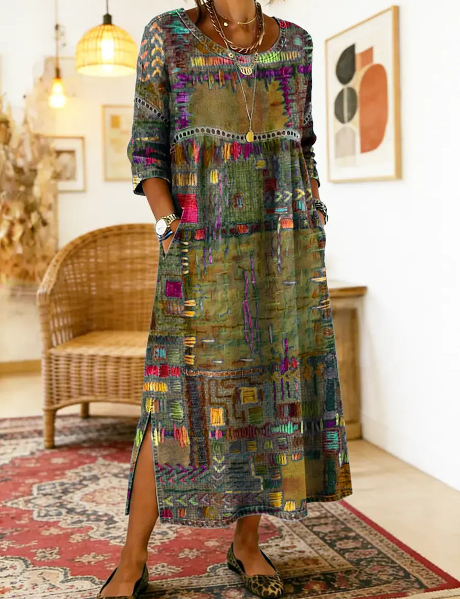 Frida | Kunstnerisk midi-kjole