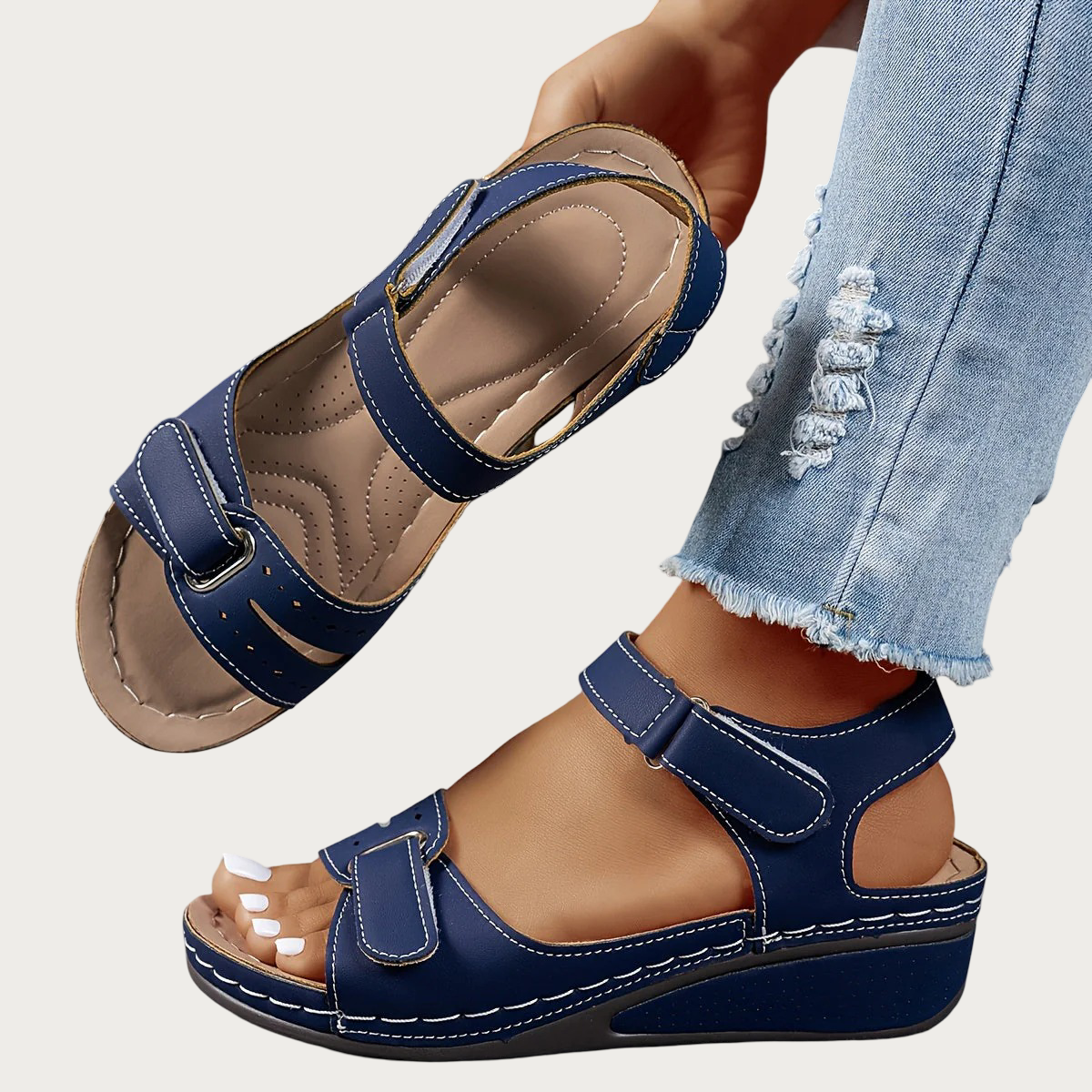 Celia | Ortopædisk kilehæl sandal