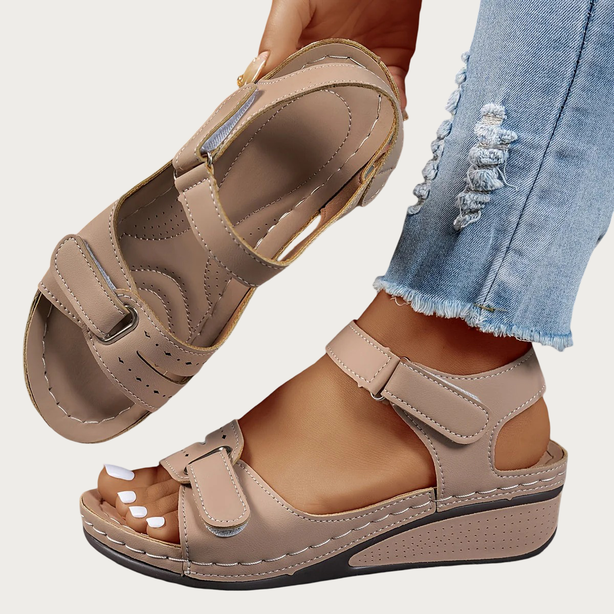 Celia | Ortopædisk kilehæl sandal