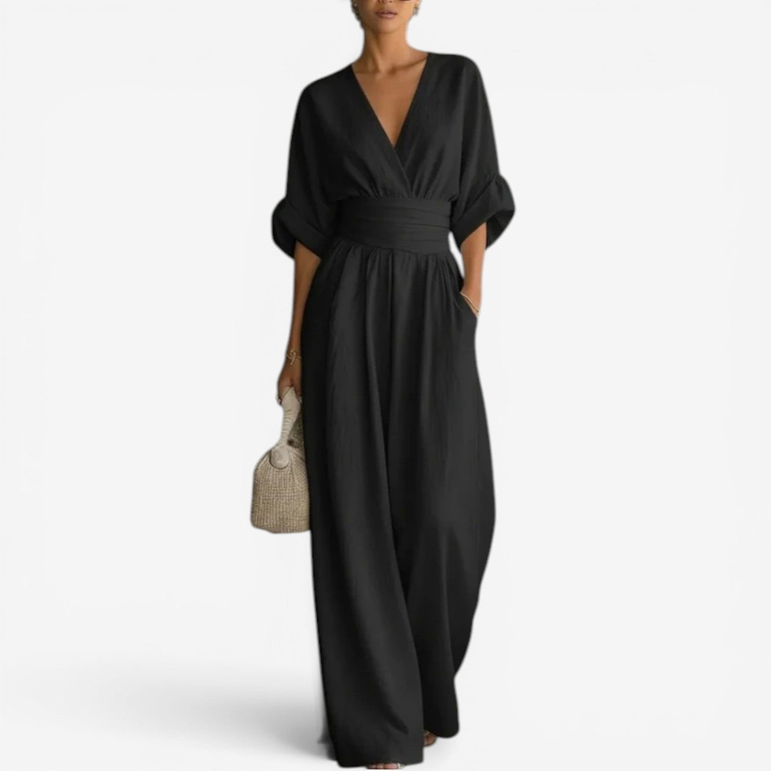 Helene | V-hals maxi heldragt