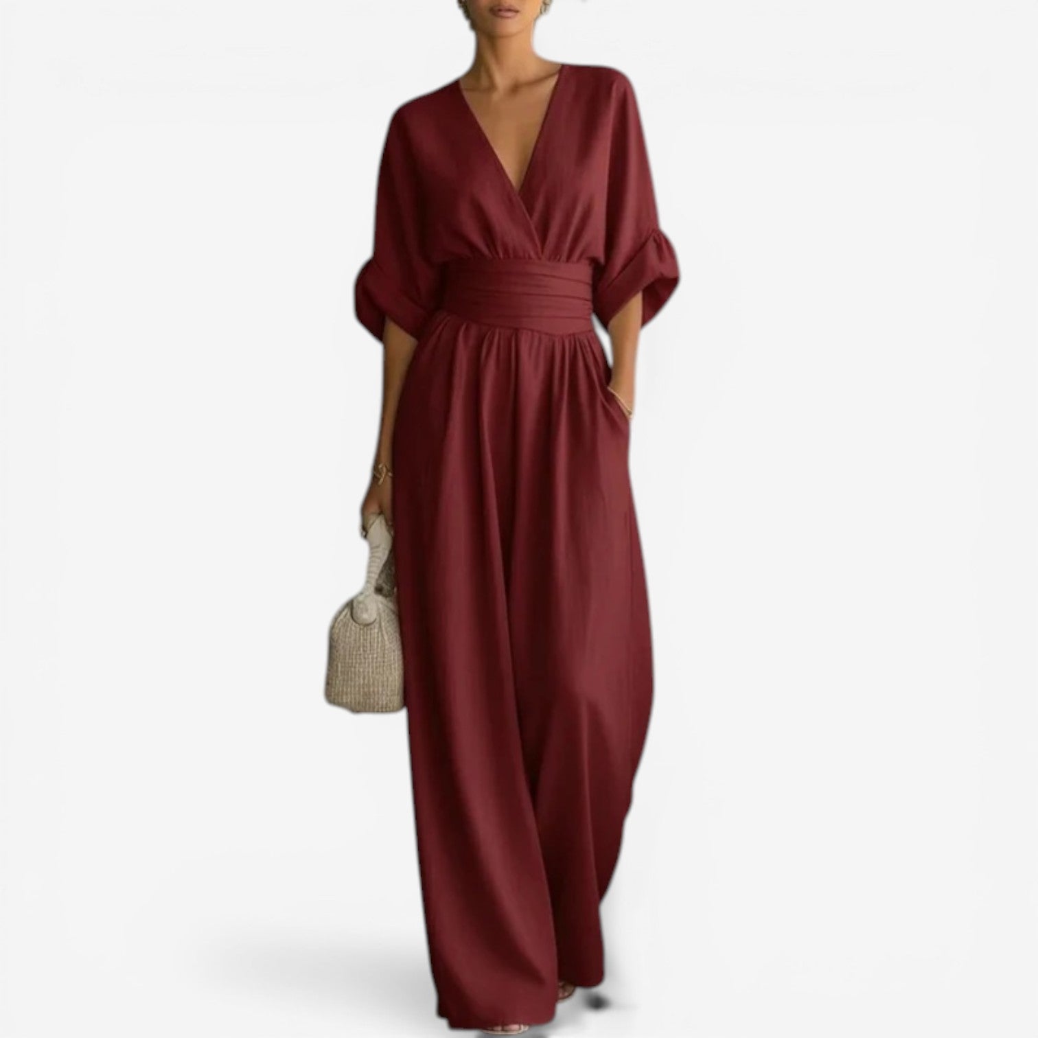 Helene | V-hals maxi heldragt