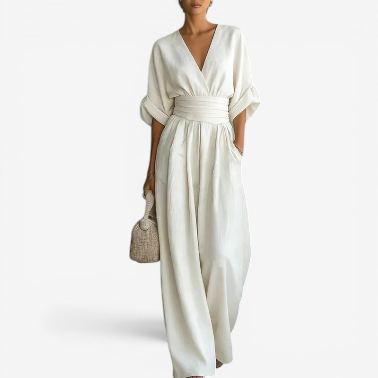 Helene | V-hals maxi heldragt
