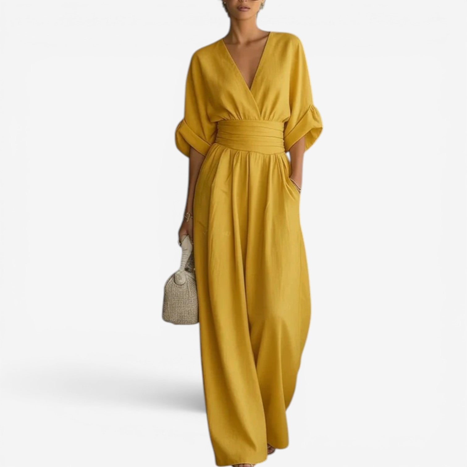Helene | V-hals maxi heldragt